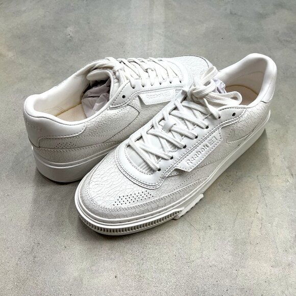 Reebok | Shoes | Reebok Mens Club C Ltd Cracked White New Damaged Box ...